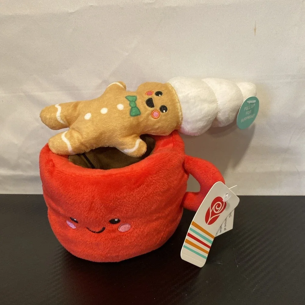 American Greetings Christmas Plush‎ Gingerbread Man in Mug Plush
